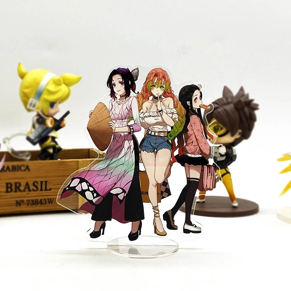 Демон убийца Kimetsu без Yaiba Shinobu Nezuko Kanroji ВЧ фигурка на акриловой подставке модель