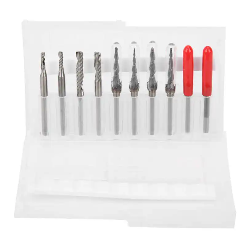 

3.175mm Shank Engraving Bit End Mill Milling Cutter Set For Plastic