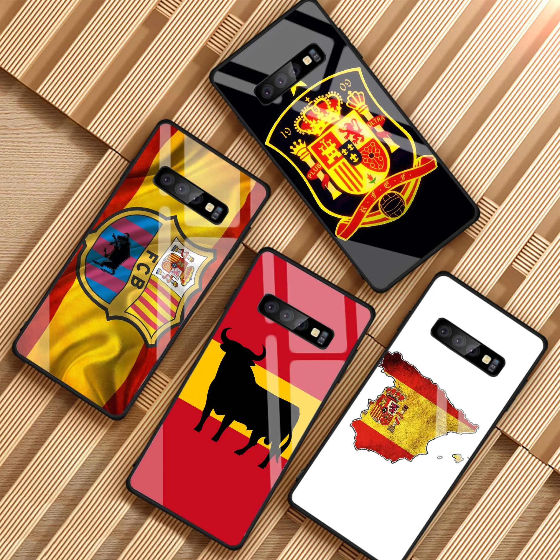 Чехол с испанским флагом для Samsung Galaxy NOTE 8 9 S8 S9 S10 PLUS A6 A6P A8 A8P J6 J8 J8P 2018 чехол телефона