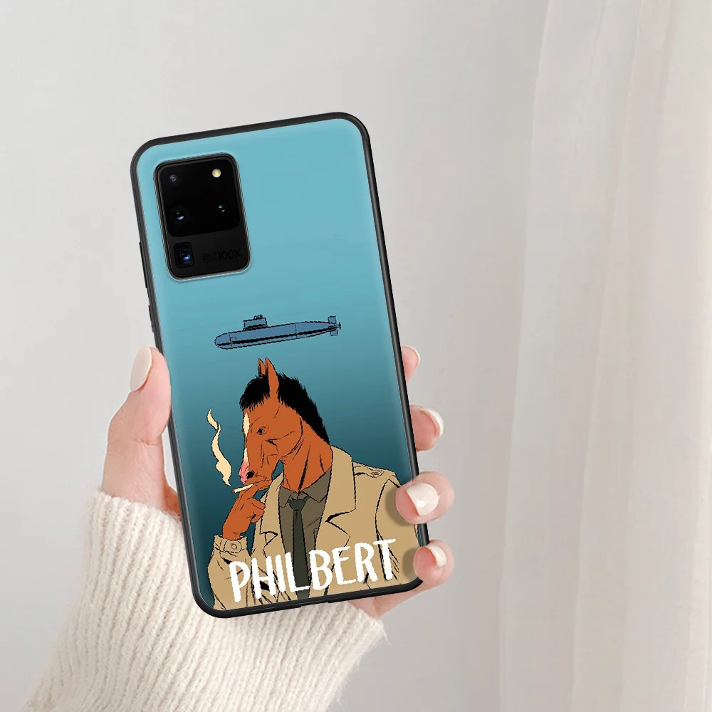 

BoJacks Horsemans Will Arnett Phone Case For Samsung Galaxy Note S 8 9 10 20 Plus E Lite Uitra black Shell Silicone Prime Tpu