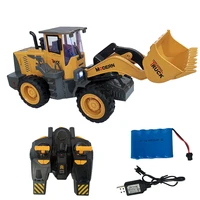 118 rc tractor shovel toy 8ch forklift truck engineering car model toys for children boys kids birthday gift bulldozer tractor