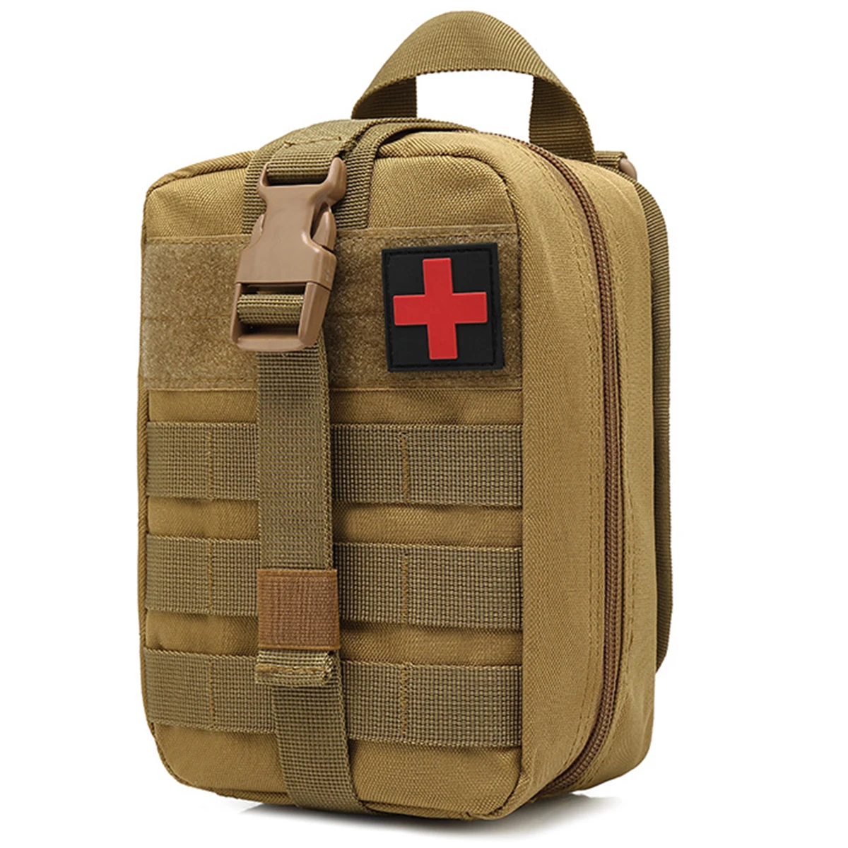 Tactical Rip Away Molle IFAK Pouch, Utility Trauma EMT Medical First Aid Pouch Empty for Outdoor Camping Travel Hunting