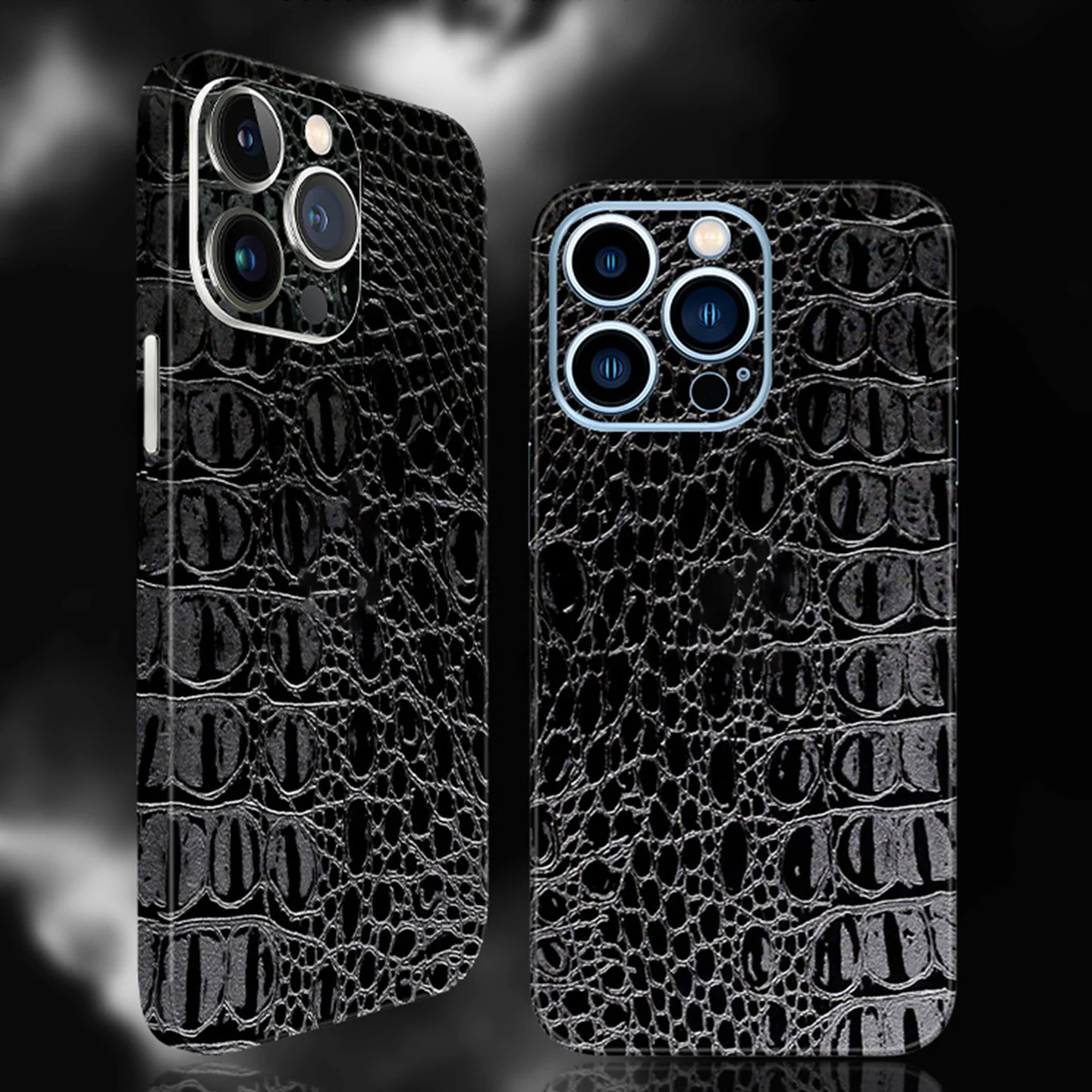 Crocodile Pattern Matte Skins Film Luxury Phone Back Sticker For iPhone 13 11 12 Pro Max 8 Plus X XS XR Colorful Wrap Skin