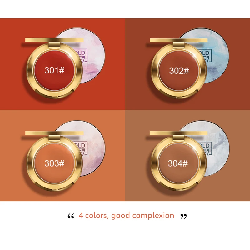 Один Цвет Румяна длительный Блестящий осветляет кожу эффектов макияжа быстро