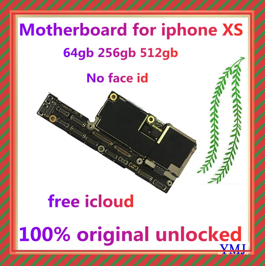 

Factory unlocked for iphone X XR XS Motherboard Support iOS update Logic board,Original With full chips Mainboard Free iCloud