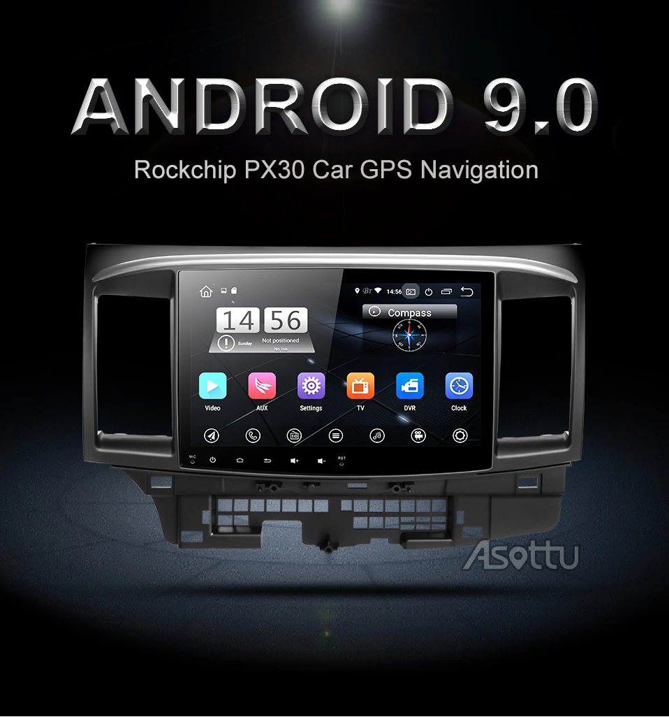 Asottu PX30 Android 9,0 автомобильный dvd для Mitsubishi Lancer стерео мультимедийная Главная панель gps автомобильное радио dvd gps плеер стерео gps