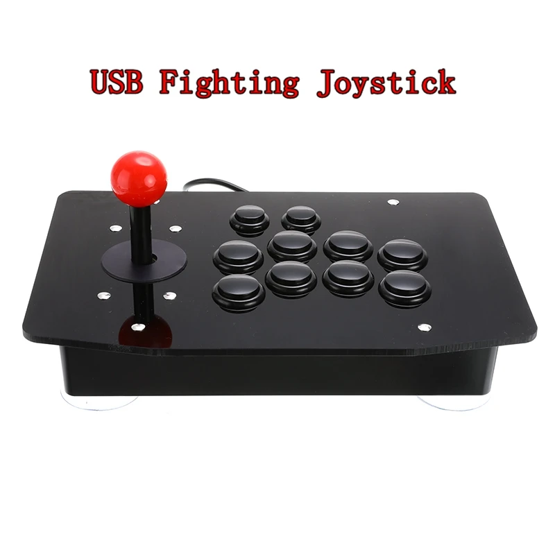 Аркадный джойстик 10 кнопок USB игровой контроллер геймпад Видеоигра для ПК