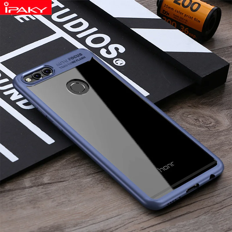 IPAKY чехол для телефона ударопрочный TPU+ PC Бампер Обложка на для huawei Honor хонор 7X 7 X Honor7X Honor-7X 4 32/64/128 ГБ случаях Coque