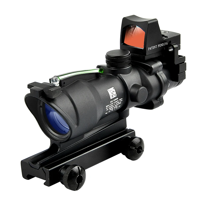 Оптический Прицел ACOG 4X32 5x35 тактический охотничий прицел с красной и зеленой