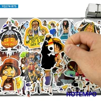 75pcs popular anime luffy zoro nami chopper cartoon stickers pack for diy phone laptop luggage skateboard bike car comic sticker