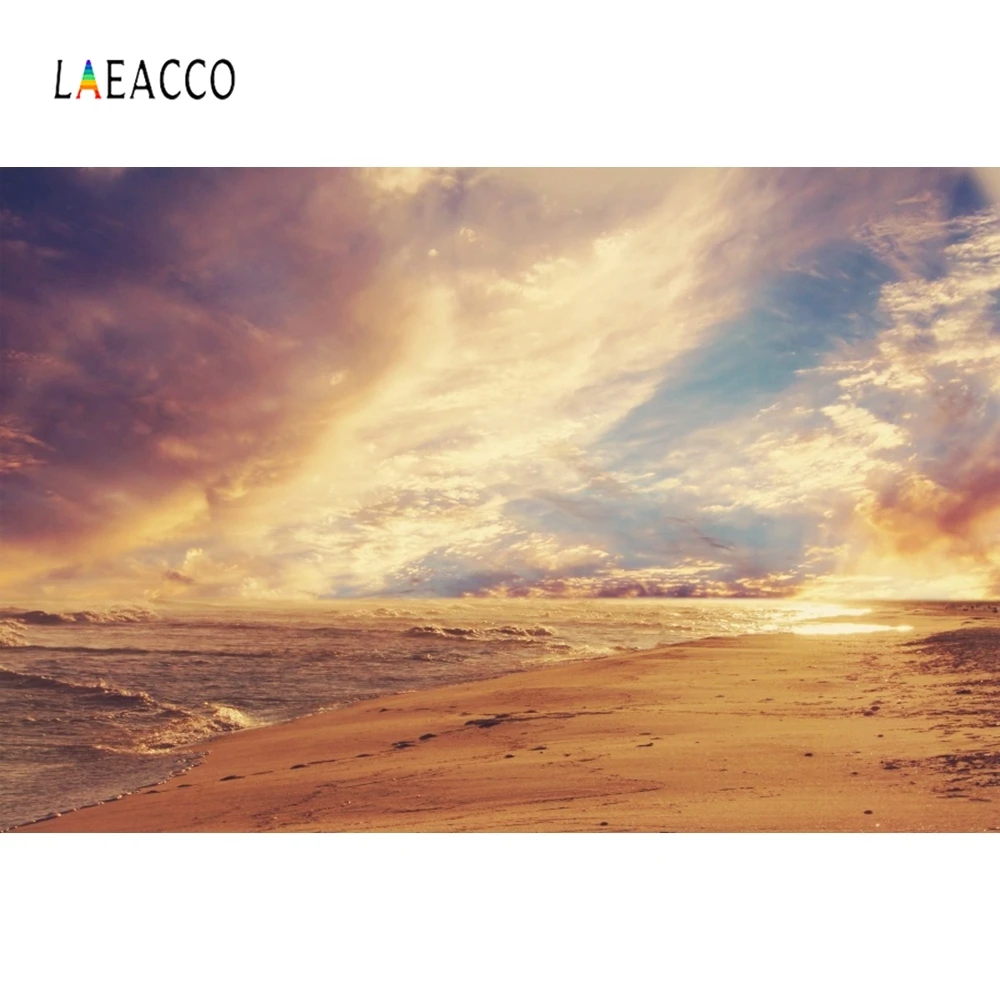 

Laeacco Blue Sky Sunset Clouds Photography Backdrops Vinyl Photo Backgrounds Baby Newborn Portrait Photophone for Photo Studio