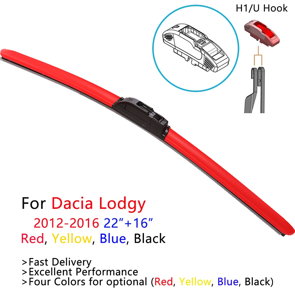 HESITE красочные гибридные стеклоочистители для Dacia Lodgy Vehicl 2012 2013 2014 2015 лобовое