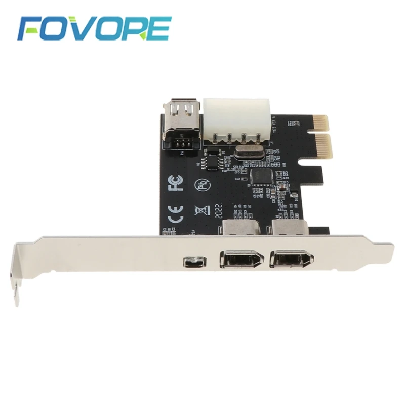 Компьютерная шина PCI-e 1X IEEE 1394A 4 Порты и разъёмы (3 + 1) сверхбыстрой передачи данных