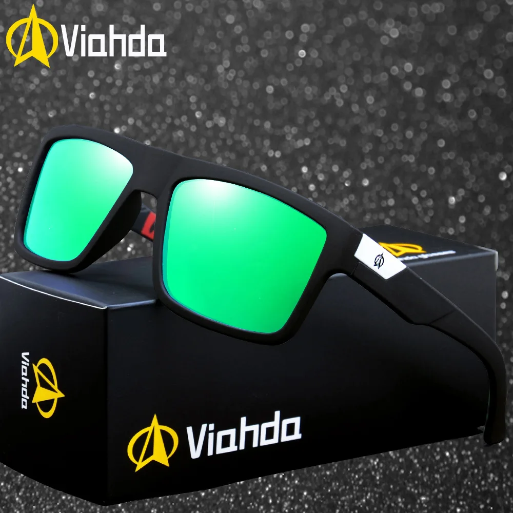 Viahda поляризованные солнцезащитные очки для мужчин вождения с зеркальным