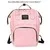 Розовый Large-capacity mommy maternity diaper bag outdoor mom breastfeeding bag Mummy travel backpack zipper baby care bag storage bag - Цвет: Розовый