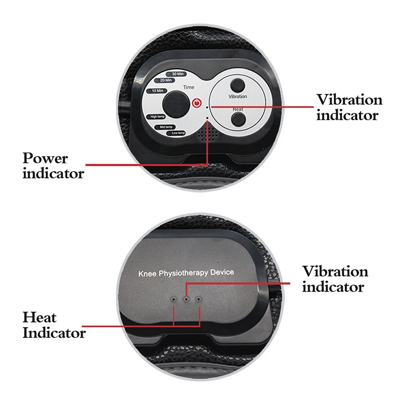 Коленный массажер инфракрасный с вибрацией нагревание горячей терапии