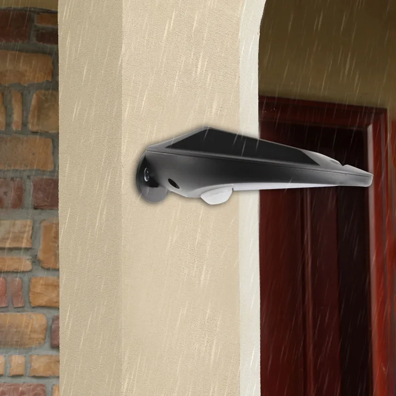 

Solar LED wall light outdoor IP65 waterproof aisle infrared human body induction garden light