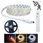 Светодиодные ленты с пассивным ИК датчиком движения, гибкая неоновая полоска для подсветсветильник телевизора, гостиной, коридора, 5 В, 1 м, 3 м, 3 м, 3 м