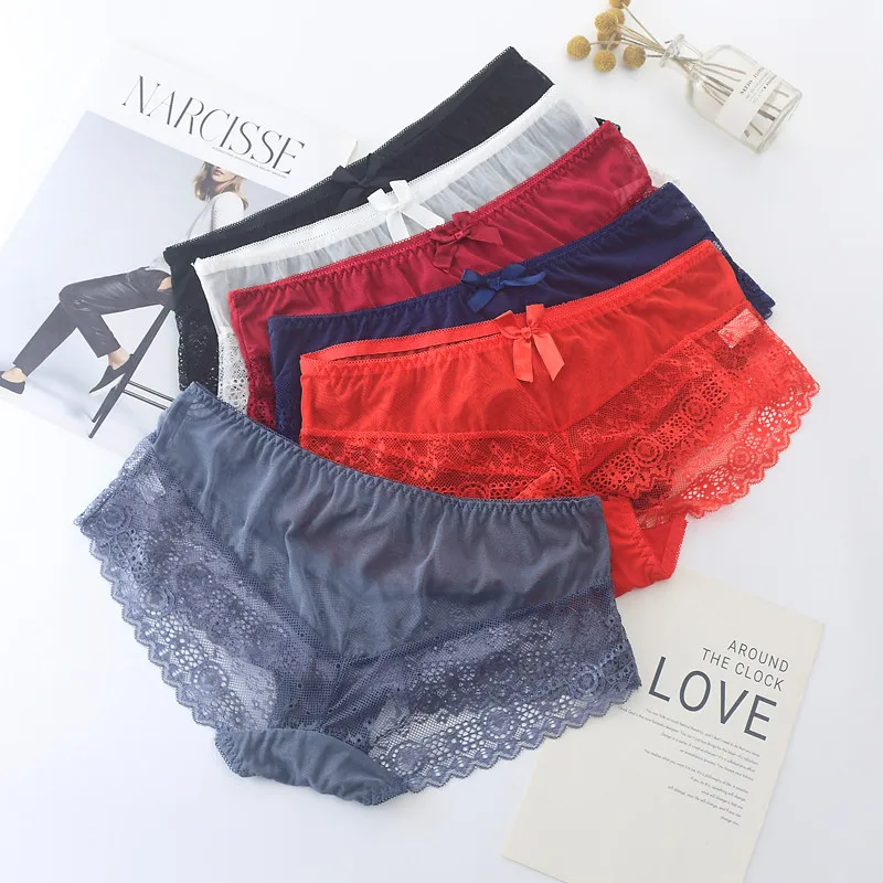 Осеннее сексуальное кружевное цельное бесшовное нижнее белье со средней