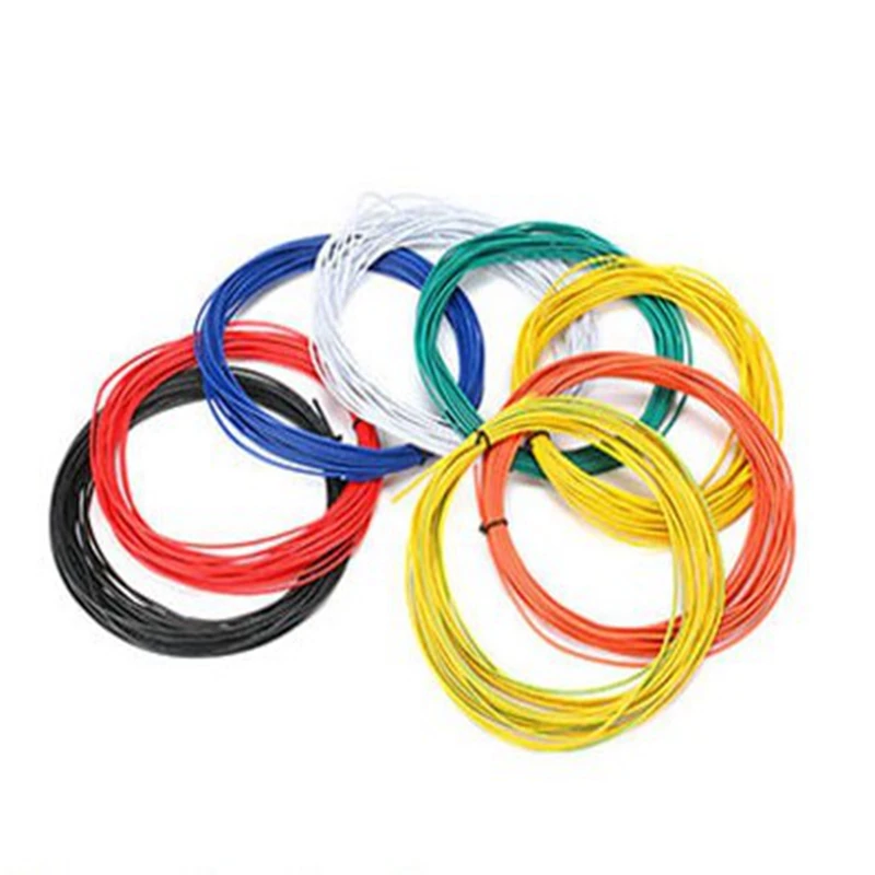0 75 мм2 электронный провод красный черный желтый синий белый оранжевый зеленый UL