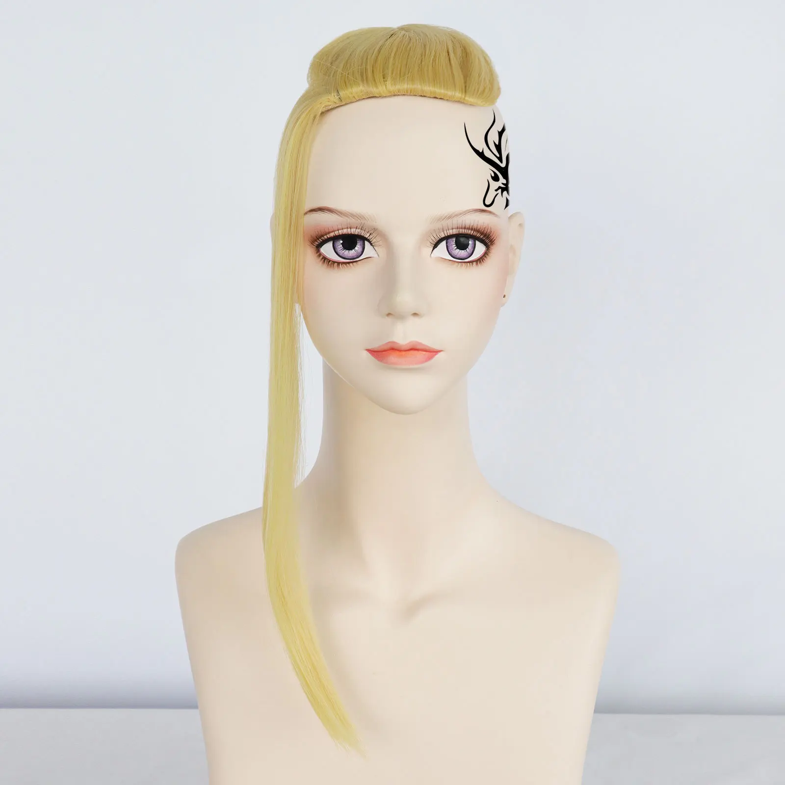 Парик для косплея ригуджи Кен из аниме Токио латексная лысая шапочка с