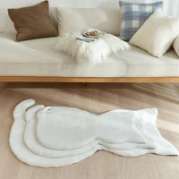 ins cartoon rug nordic bedroom bedside carpet cute cat soft floor mat sofa side carpets bathroom non slip doormat home decor