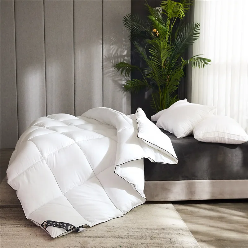 

Summer Lightweight 95% White Goose Down Filling Quilted Comfortable Single Bed Duvet 150cm Double Comforter Quilt Bed Spreads