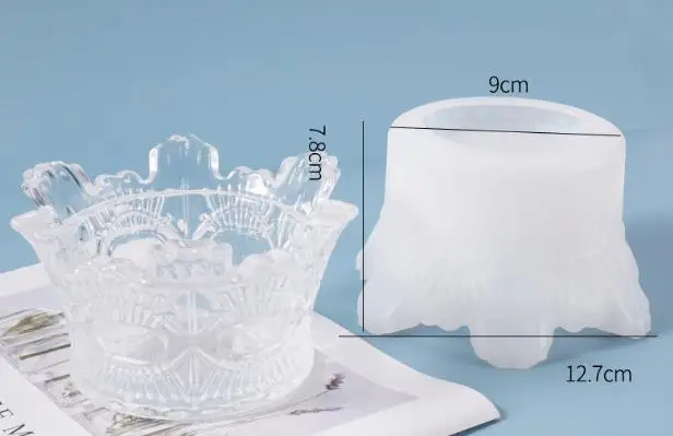 Чашка с короной силиконовая форма ящик для хранения ювелирных изделий