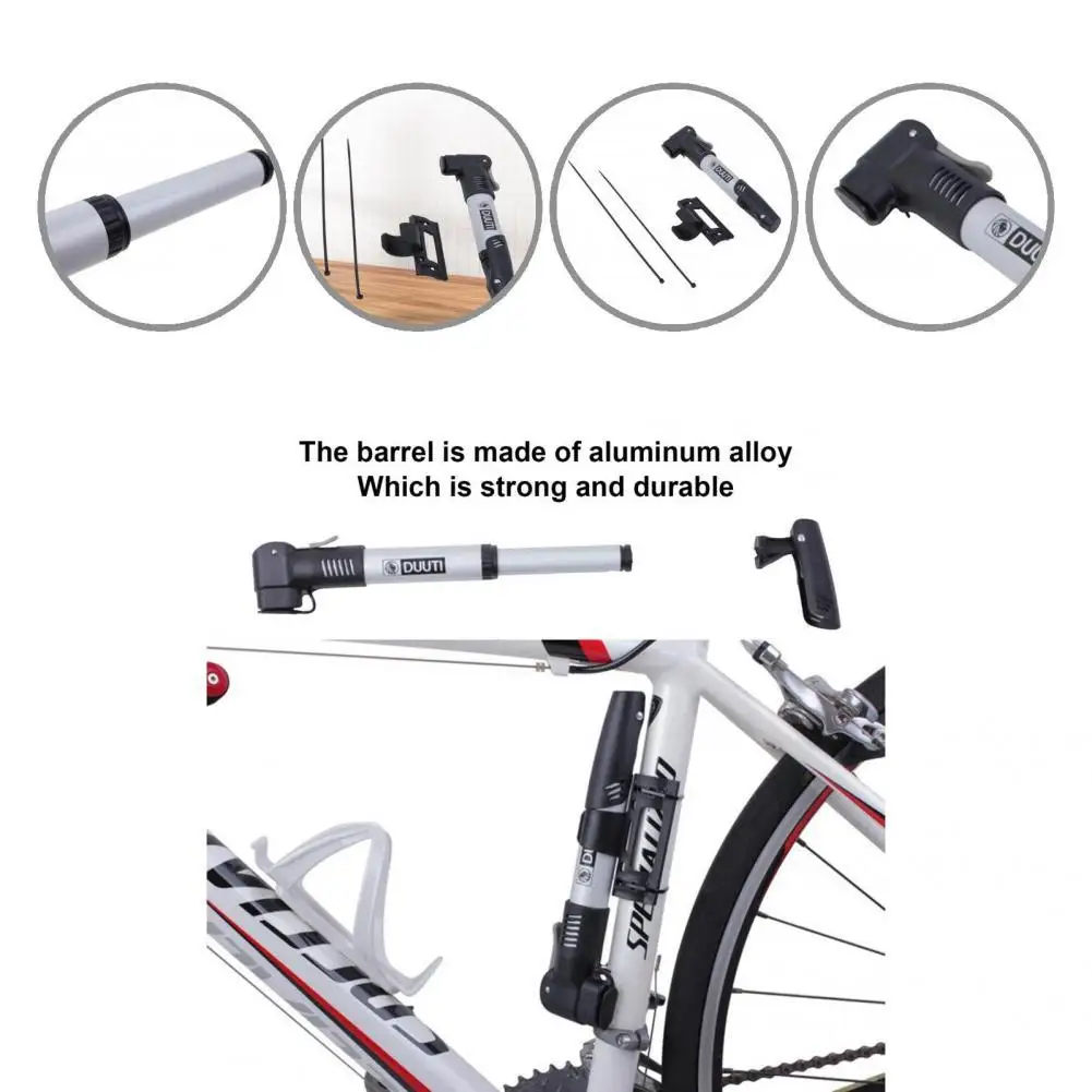 

Pump Quickly Aluminum Alloy Easy Operation Tire Inflator for Mountain Bike
