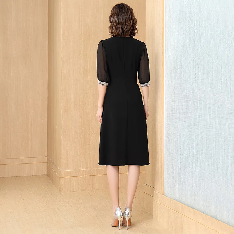 

2021 DHT vestido feminino ropa mujer talla grande willon green dress