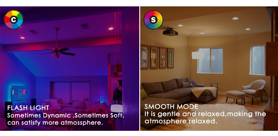 RGBW LED Light Bulb 21key Infrared controller Smart Bulb Lamp Multicolor Dimmable Color Changing LED Night Light AC 110V/220V