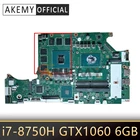 Для ACER Хищник Helios PH317-52 PH315-5 A717-72G материнская плата для ноутбука DH53F LA-F991P Процессор i7 8750H GTX1060 6 ГБ GPU