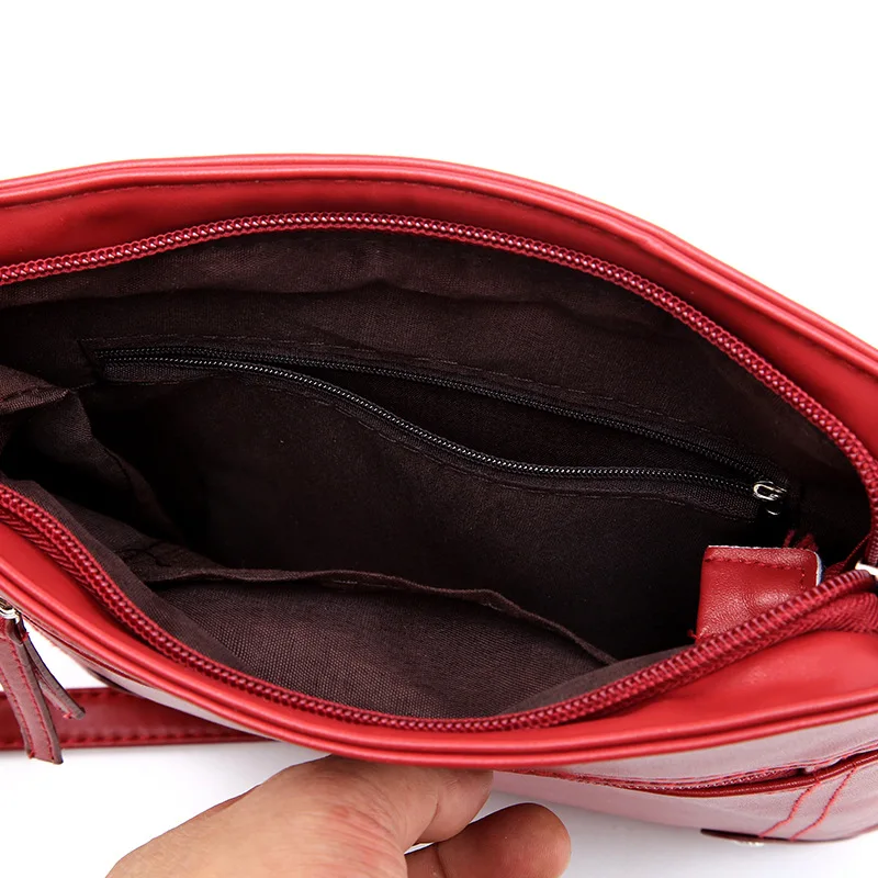 Женские сумки модные мягкие кожаные через плечо для женщин сумки-мессенджеры