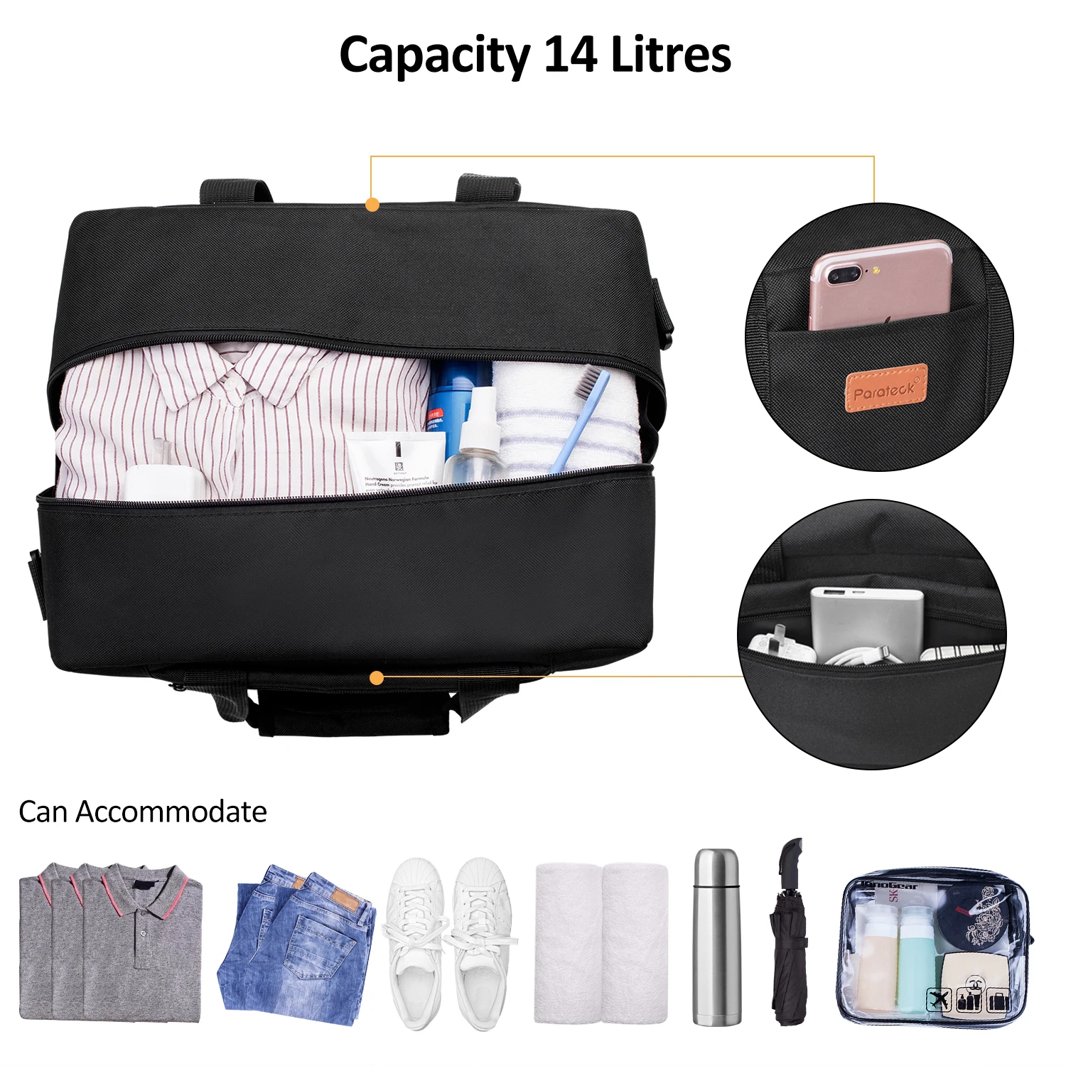 Прочный ручной чемодан Ryanair Holdall Carbin сумка под сиденье 35x20x20 см для путешествий