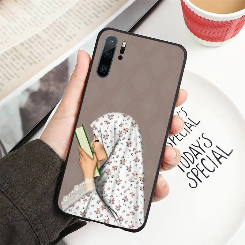 

Muslim Islamic Gril Eyes Arabic Hijab Girl Phone Case For Huawei honor Mate P 9 10 20 30 40 Pro 10i 7 8 a x Lite nova 5t