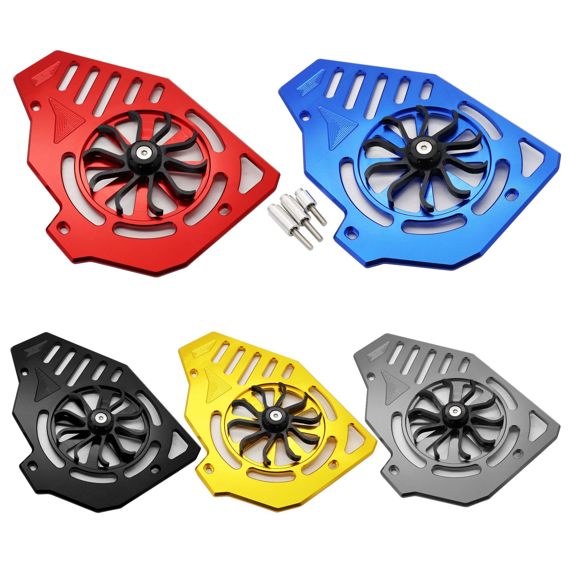 

Для PCX150 125 CLICK150 125 ADV150 150 аксессуары для мотоциклов Вращающаяся крышка вентилятора ветровое лезвие решетка радиатора Защитная крышка