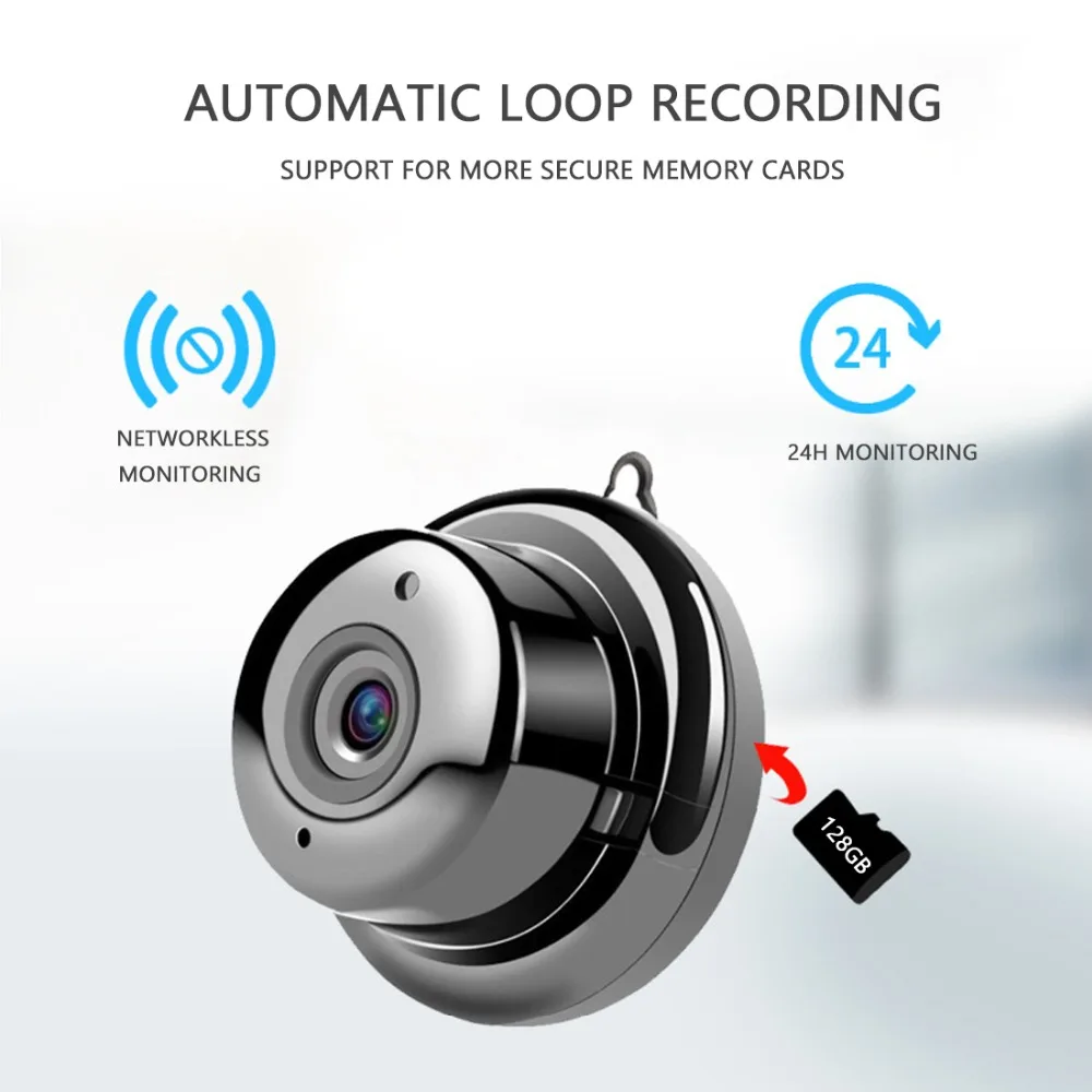 

Mini Camera 1080P IP Cloud Infrared Storage Night Vision Smart Home Security Motion Detection Video surveillance Wifi camera