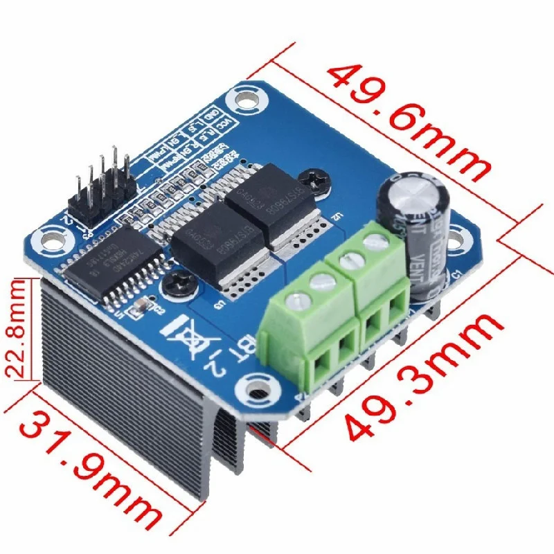 1 шт. модуль драйвера двигателя высокой мощности BTS7960 43A H-bridge/для самостоятельной