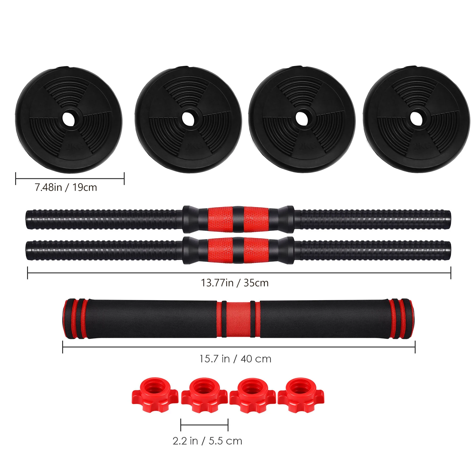 

15KG 20KG 30KG Weight Dumbbell Set Durable Fashion Practical Fitness Dumbbells Household Exercise Supplies Arm Muscle Trainer