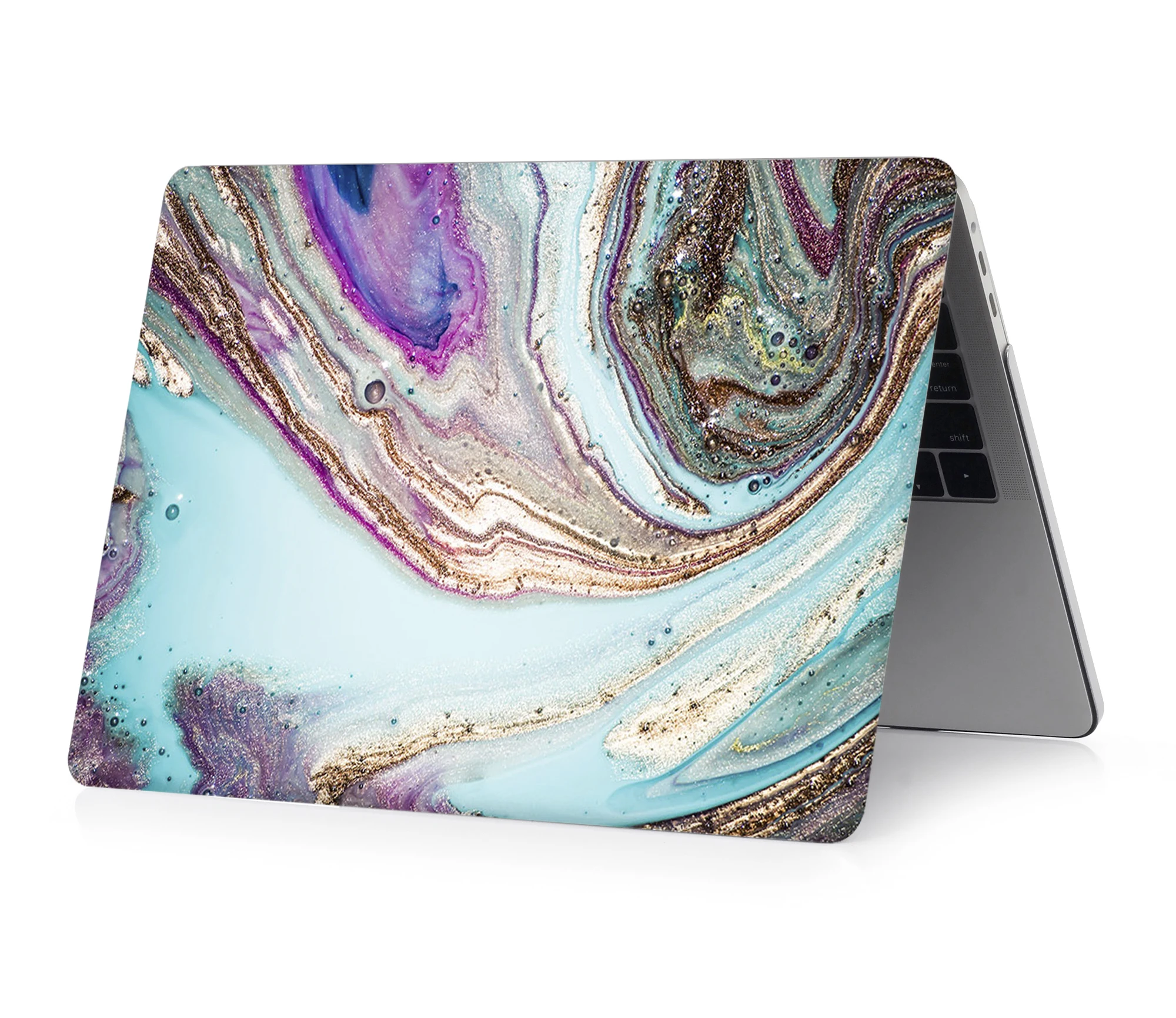 Новый чехол для ноутбука M1 Pro Air Retina Apple MacBook 11 12 13 15 16 дюймов футляр с мраморным