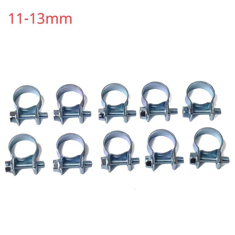 10 шт./компл. автомобильные зажимы для топливных шлангов, набор зажимов для шлангов, мини зажимы из углеродистой стали для дизельных труб