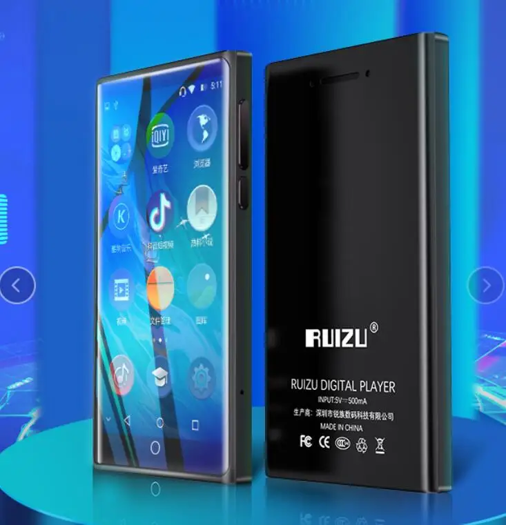 RUIZU M15 Android Wifi Bluetooth 5 0 сенсорный экран MP4 плеер 3 дюймов 8 Гб музыкальный с динамиком