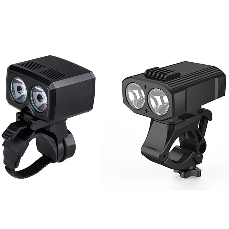 USB Перезаряжаемые велосипед лампы 2X XM L T6 на переднюю раму велосипеда светильник с