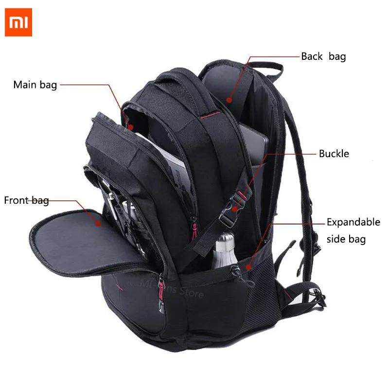 Мужской рюкзак Xiaomi Urevo вместительный водонепроницаемый дорожный 25л с отделением