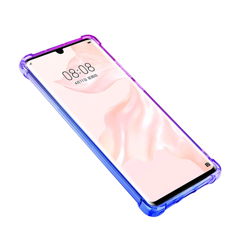 Ударопрочный грязестойкий чехол для телефона huawei P30 Pro Противоскользящий мягкий