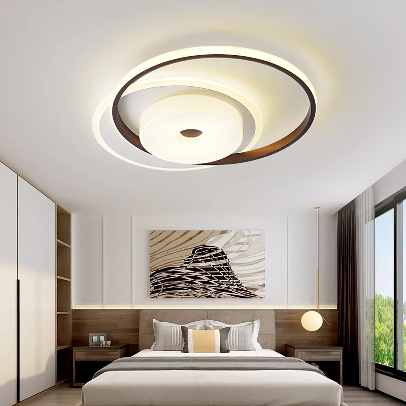 Современные светодиодные потолочные лампы для гостиной спальни lustre Avize Круглый