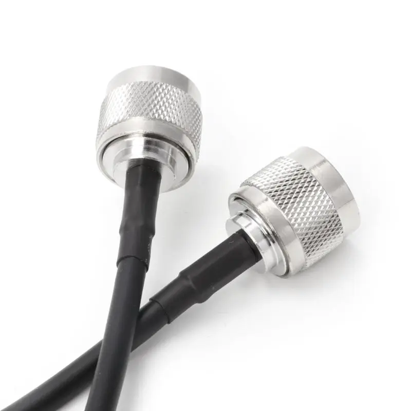 

F2TE N Male To N Male Plug RG58 Coaxial Cable RF Adapter Assembly Extension Cables 50cm