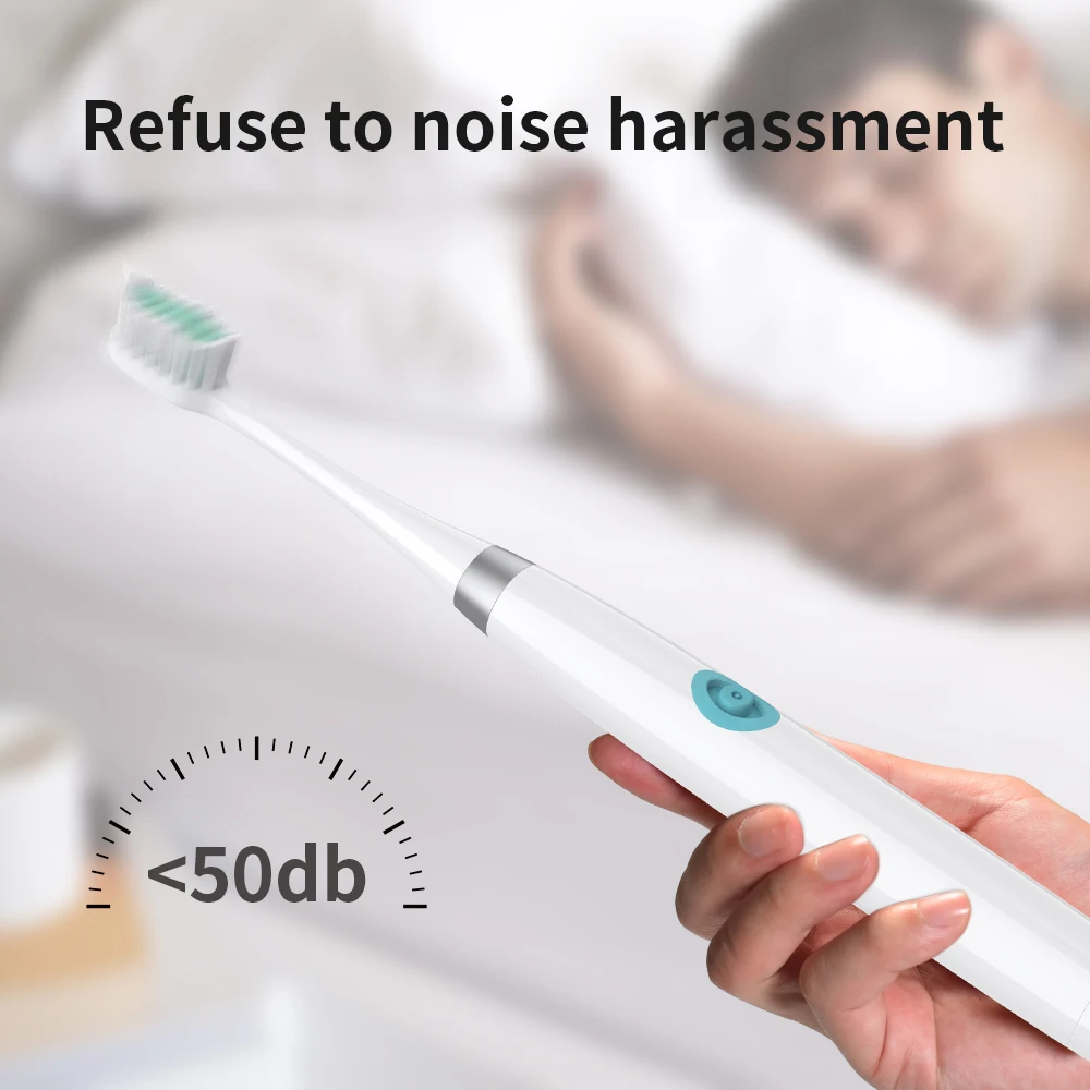 Электрическая зубная щетка с 3 головками на батарейках гигиена полости рта не