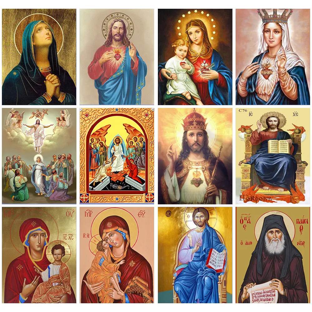 

декор для дома картина рукоделие алмазная мозайка 5D алмазная живопись «сделай сам», портрет православной церкви, Алмазная мозаика, Ститч, в...