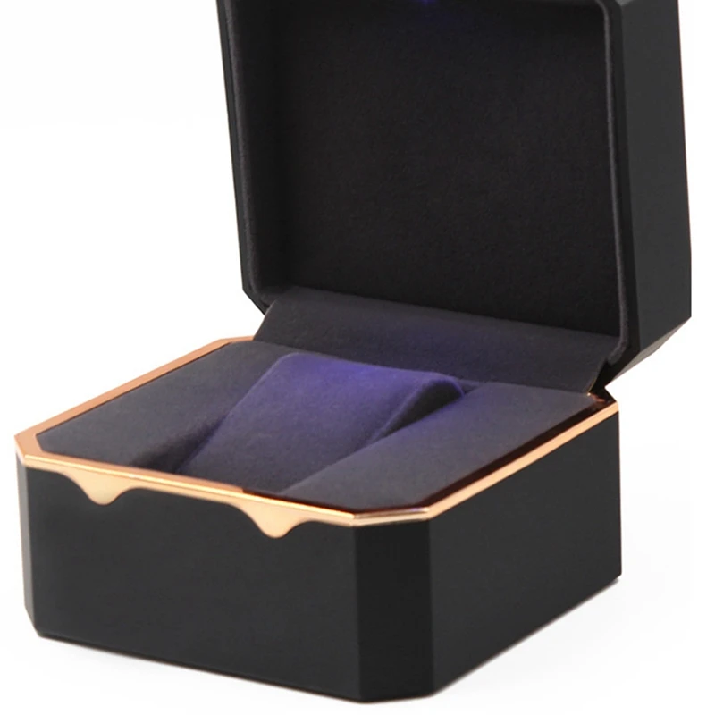 

Watch Box with Octagonal Gold Edge with Light, Paint Watch Storage Box, Watch Box, Watch Box